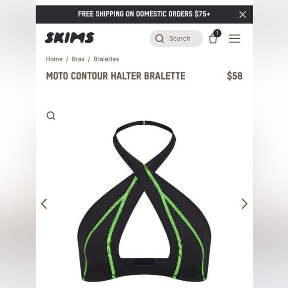 SKIMS Tops - COPY - Skims moto contour bralette
